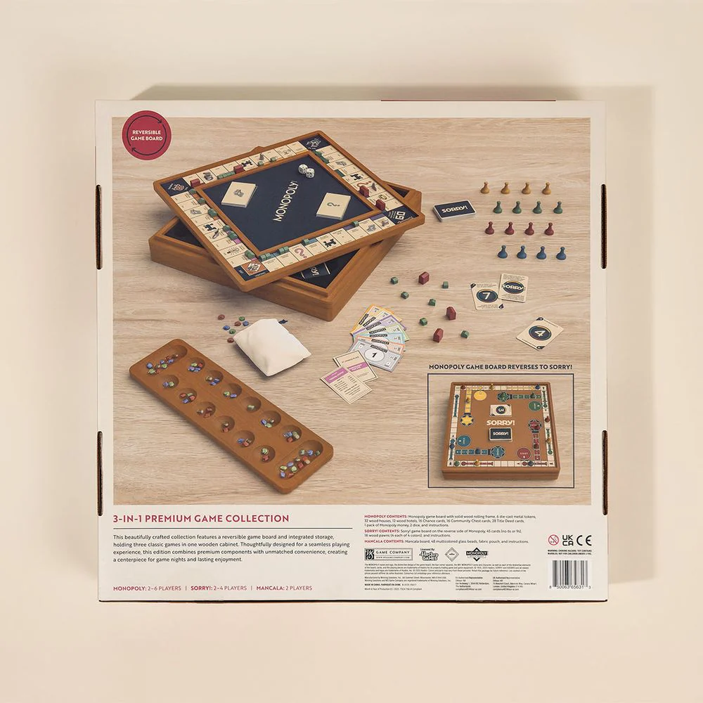 3-in-1 Premium Game Collection Monopoly Sorry Mancala - Image 10