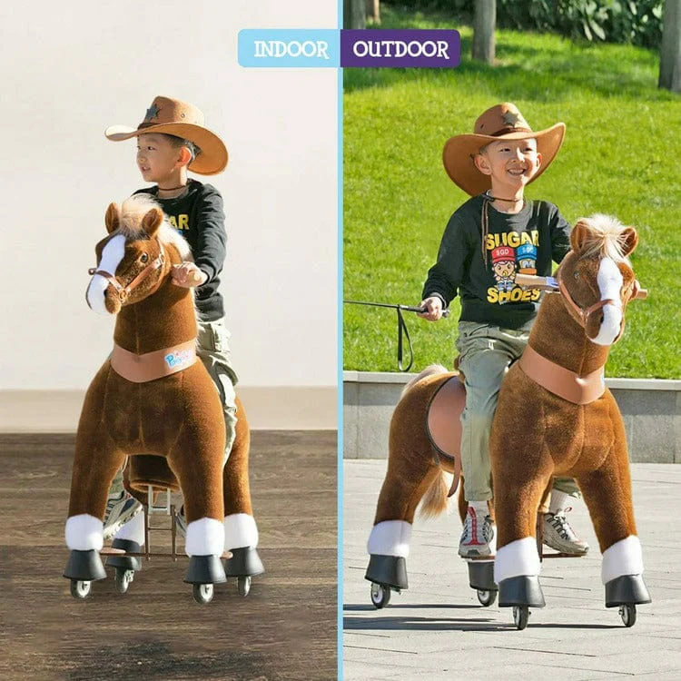 Brown Model U Ride-On Horse - 7+ Years - Image 3