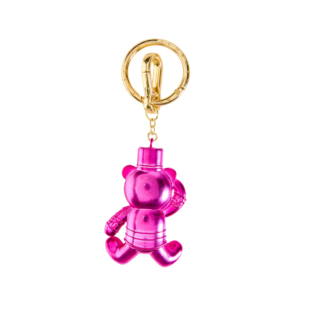 FAO Chrome Bear Keychain - Pink - Image 2