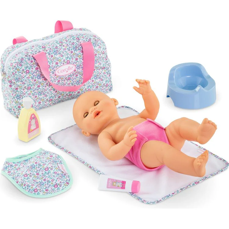 Floral Changing Accessory Set for 14" Baby Doll - Image 2