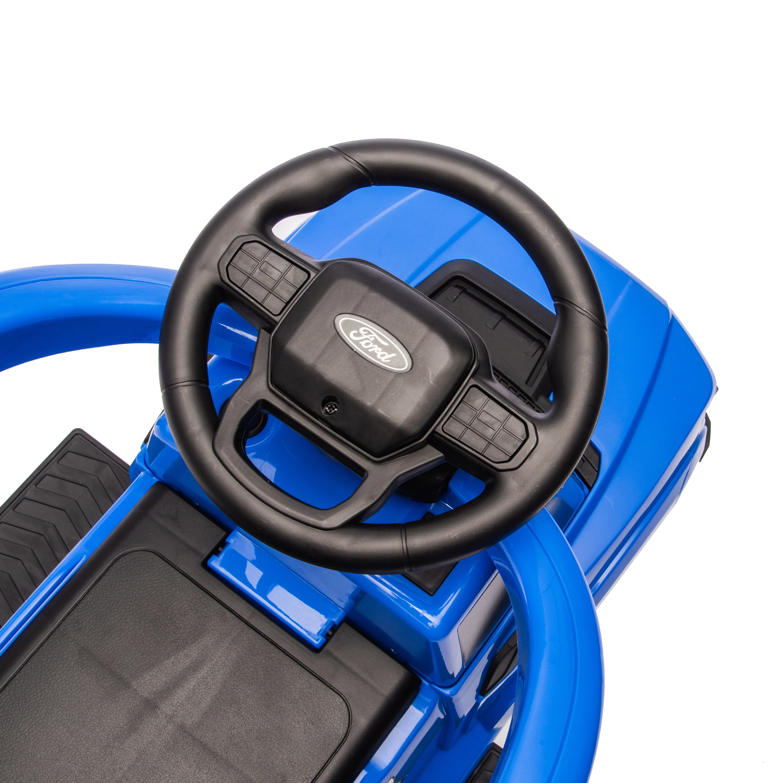 Ford Raptor 3-in-1 Push Ride On Toy Car - Blue - Image 2
