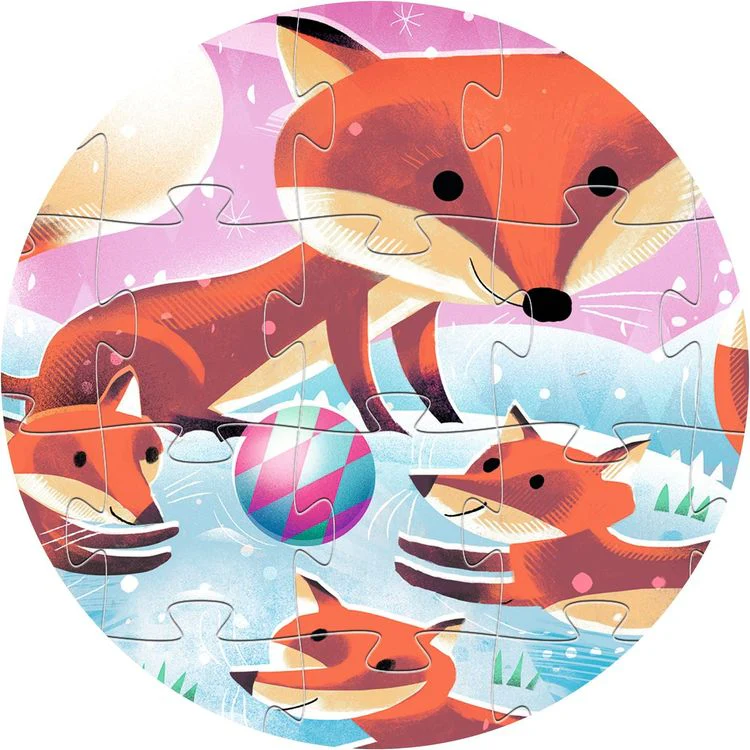 Ginger Little Fox 24 Piece Silhouette Jigsaw Puzzle - Image 3