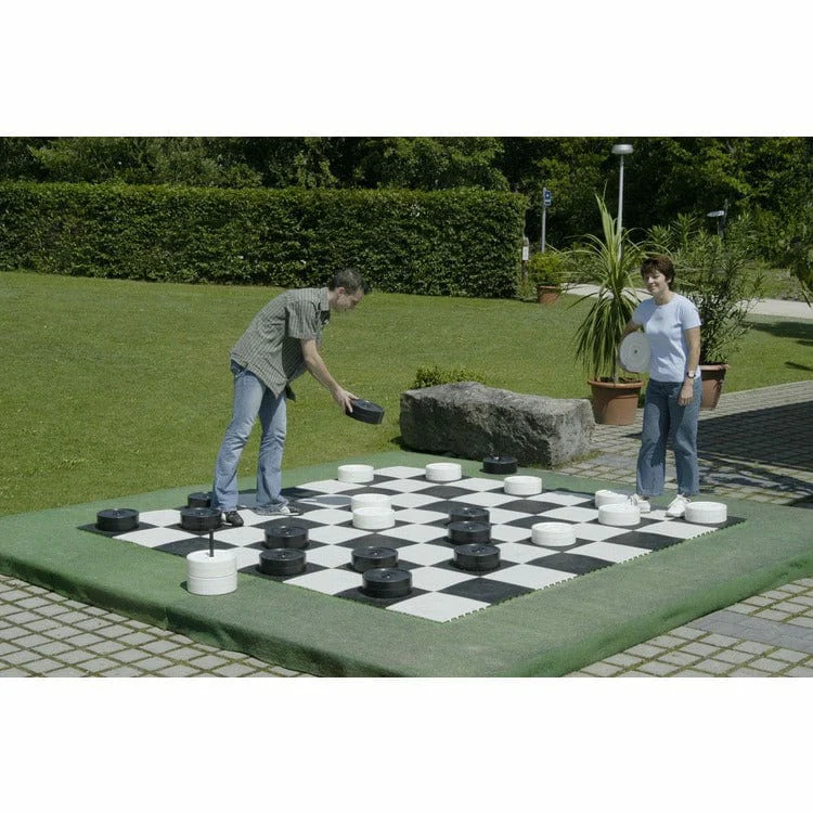 Large Checker Set With Board