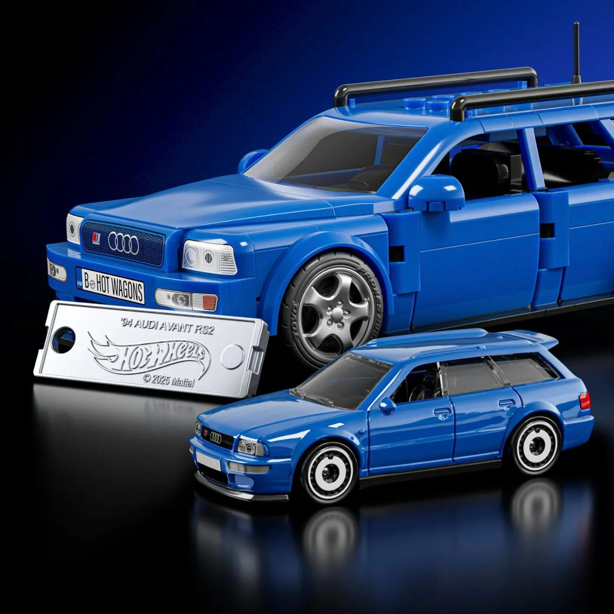Mattel Brick Shop Hot Wheels ’94 Audi Avant RS2 - Image 3