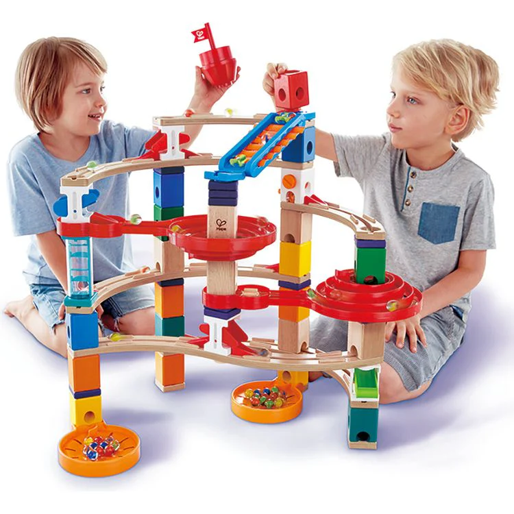 Quadrilla Super Spirals Wooden Marble Run Blocks - Image 2