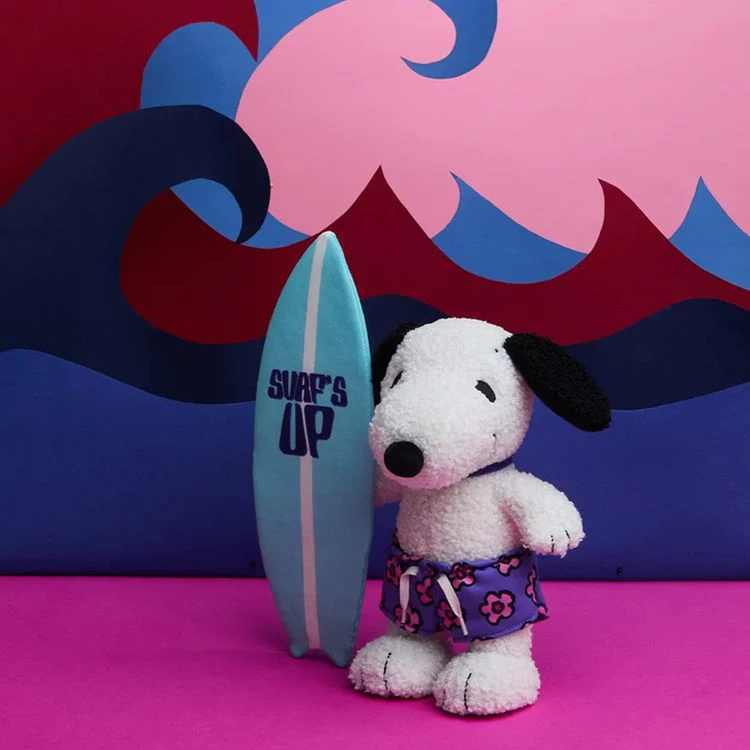 Snoopy Surf Dog Plush - 8.5" - Image 2