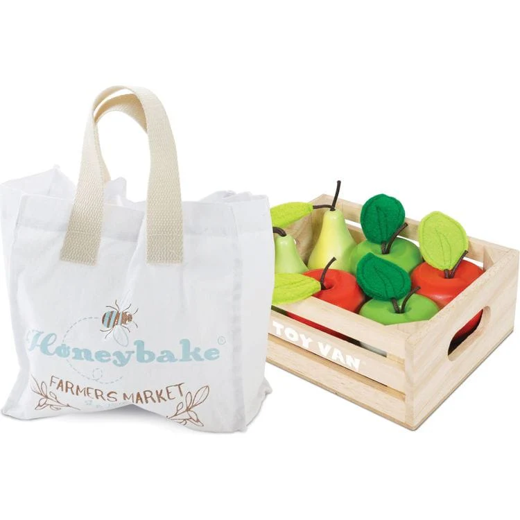 Wooden Market Stall & Fruit Play Food Crate - Image 6